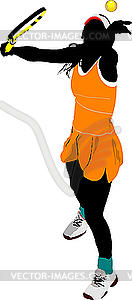 Tennis player - vector clip art