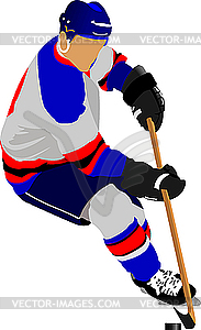 Ice hockey player - vector clip art