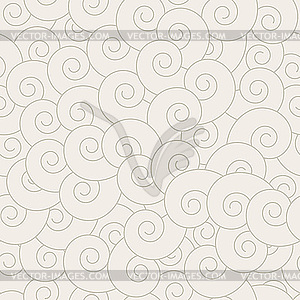 Spiral seamless pattern - vector clip art