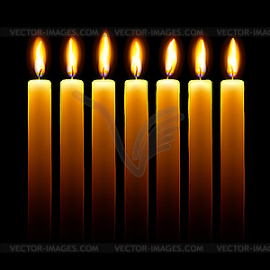 Candles - vector image