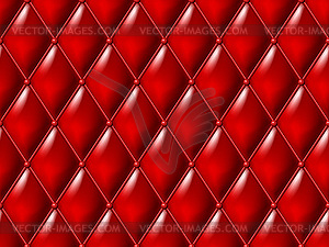 Red leather seamless background - vector image