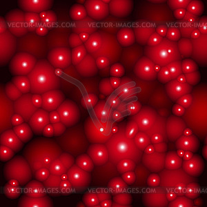 Red seamless molecules pattern - vector EPS clipart