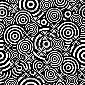 Seamless pattern of circles - vector image