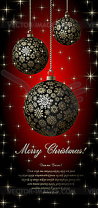 Merry Christmas card - vector EPS clipart