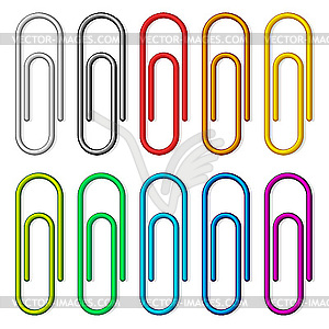 Paper clips - vector image