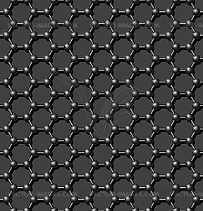 Seamlessly molecular lattice. - vector image