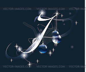 Christmas letter I - vector clipart