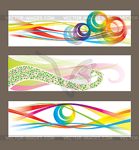 Set of abstract backgrounds - vector image