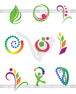 Set of design elements - nature - vector image