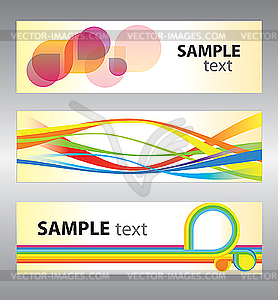 Set of abstract banners - vector clip art