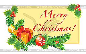 Christmas card - vector image