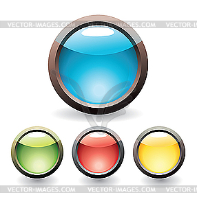 Set of buttons - vector clipart