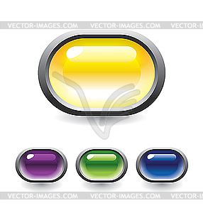 Set of buttons - vector image