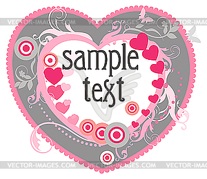 Heart frame - vector clipart