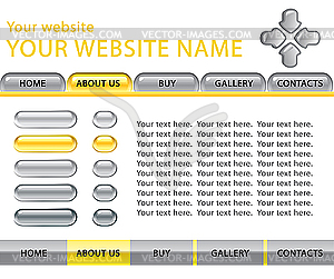 Website template - vector image