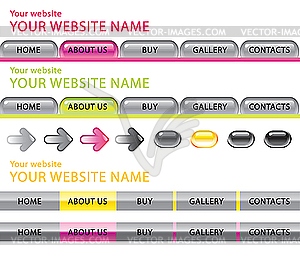 Website template - vector image