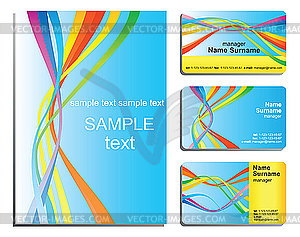 Business card templates - vector image