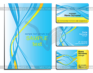 Business card templates - vector image