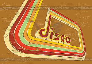 Abstract disco background - vector clipart