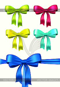 Set of bows - vector image