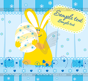 Easter card - color vector clipart