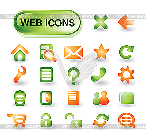 Web icon set - vector clip art