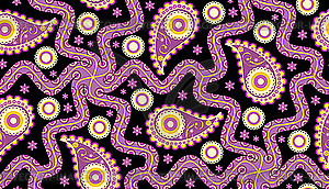 Seamless paisley background - vector image