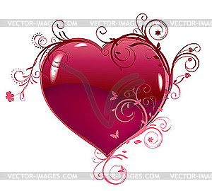 Beautiful heart for design - vector EPS clipart