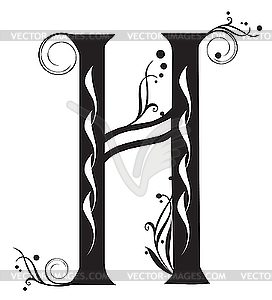 Decorative letter - vector clipart / vector image