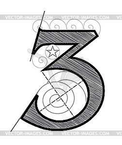number designs clip art