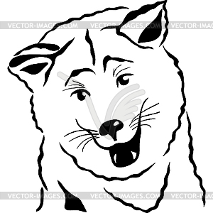 Akita Inu Japanese Dog - vector clipart