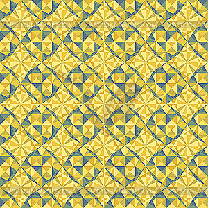 Seamless yellow geometric pattern - vector clipart