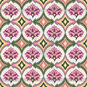 Seamless pink floral pattern - vector EPS clipart