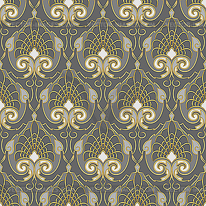 Seamless gold pattern - vector image