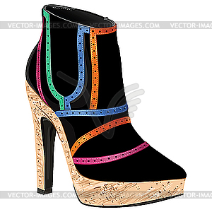 Women`s Autumn Footwear - vector image