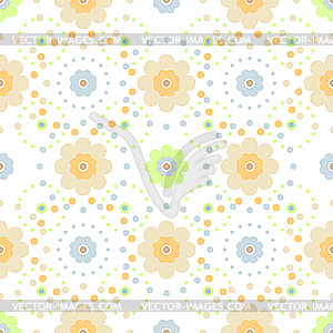 Seamless floral pattern - vector image