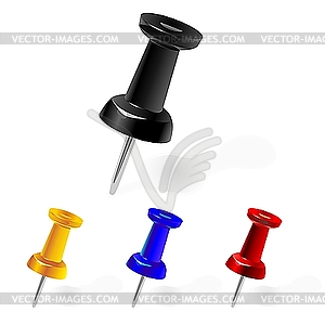 Set of clerical pins - vector clipart