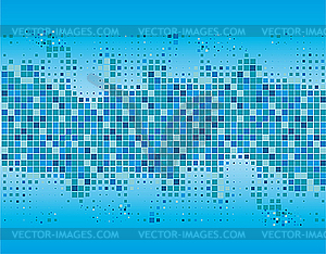 Abstract background of blue squares - vector image