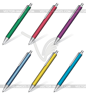 Collection of pens - vector clipart