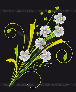 Bouquet of flowers - vector clipart