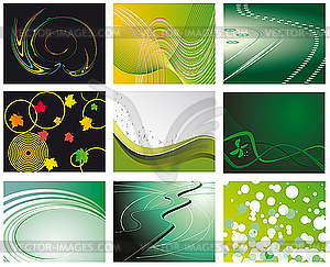 Set of abstract backgrounds for design - vector clip art