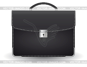 Leather briefcase - vector clipart