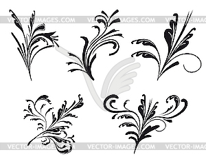 Collection of decorative elements for design - vector clipart