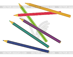 Colored pencils - vector image