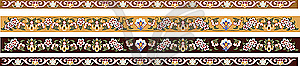Traditional antique ottoman turkish tile design - vector clip art