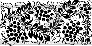 Russian traditional Hohloma ornament - vector clipart