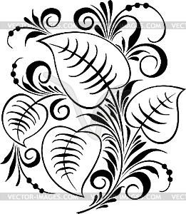 Russian traditional Hohloma ornament - royalty-free vector image