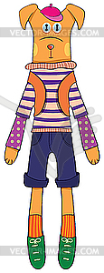 Doll dog - vector clipart
