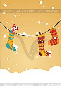 Christmas stocking - vector clipart