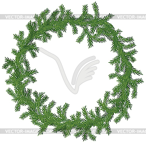 Christmas wreath - vector clipart